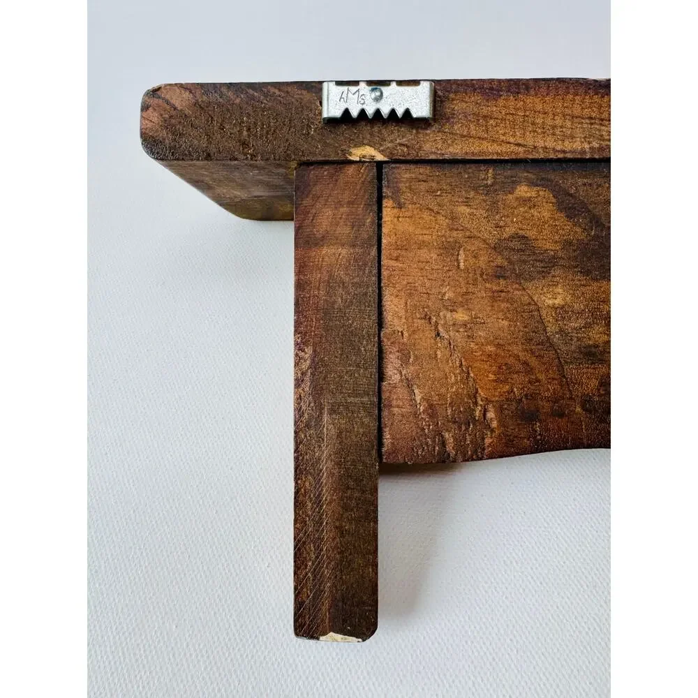 Vintage Wooden Wall Shelf with Heart Cutout